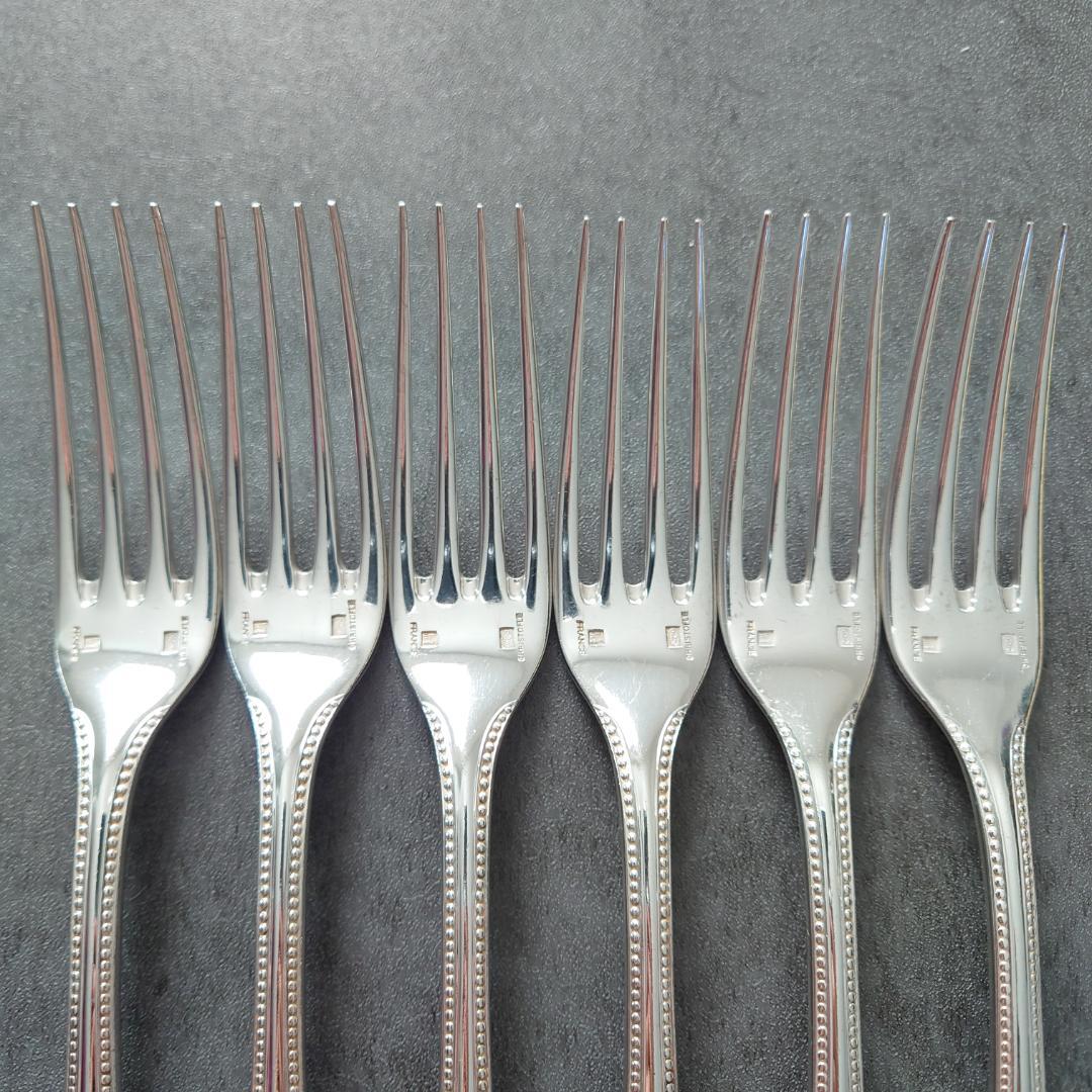 希少 クリストフル パール スタンダードフォーク 6点 ②
