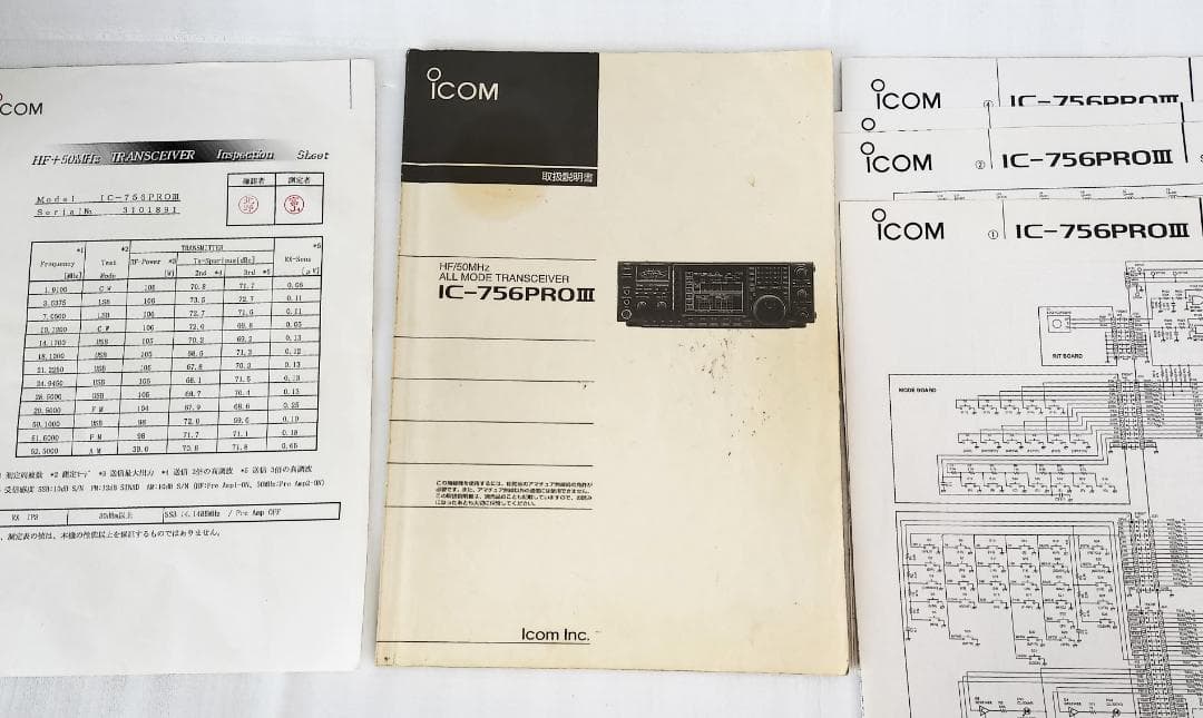 ★美品！ICOM IC-756PROⅢ HF/50MHzオールモード100W