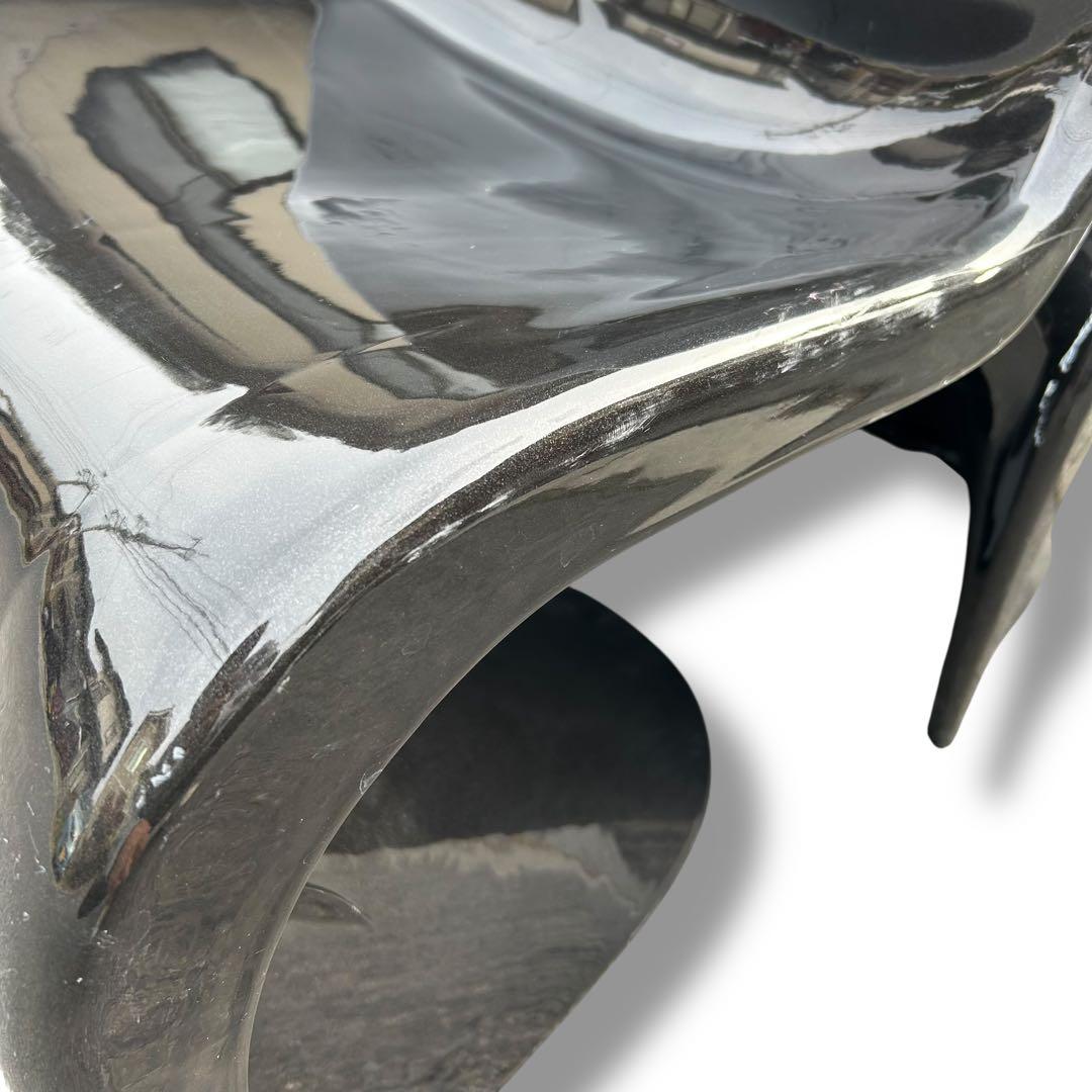 【2脚セット】パントンチェア リプロダクト ブラック 北欧 椅子 ヴィンテージ