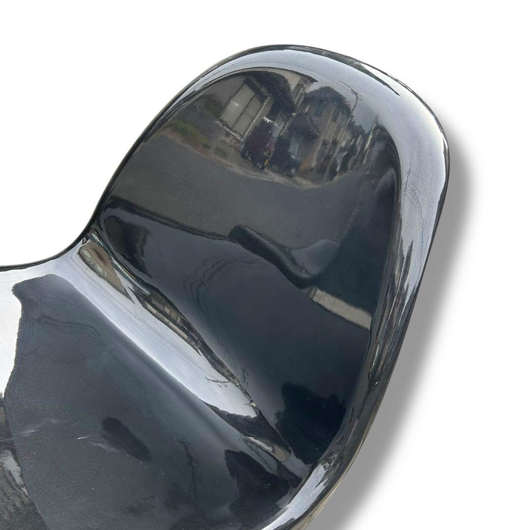 【2脚セット】パントンチェア リプロダクト ブラック 北欧 椅子 ヴィンテージ