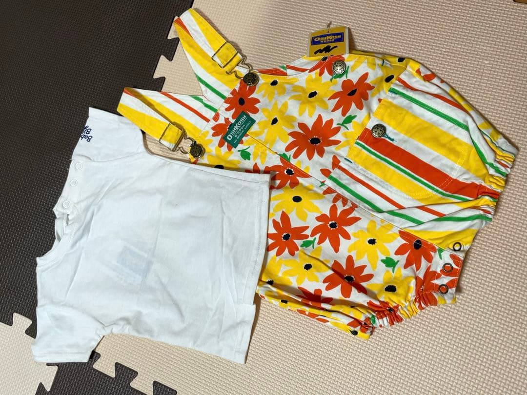 オシュコシュ　セットアップ　ショートオール　シャツ　80〜90 海外製