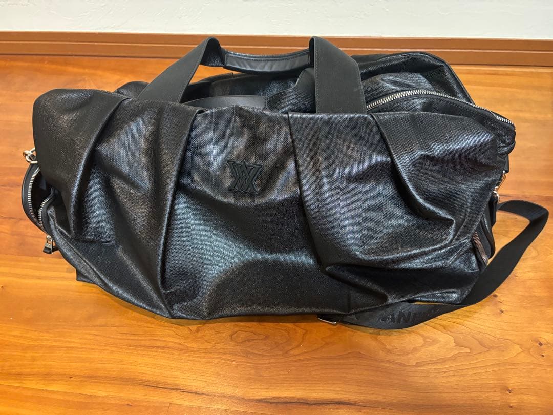 【美品】ANEW アニュー ゴルフバッグ　黒　ボストンバッグ　不織布つき