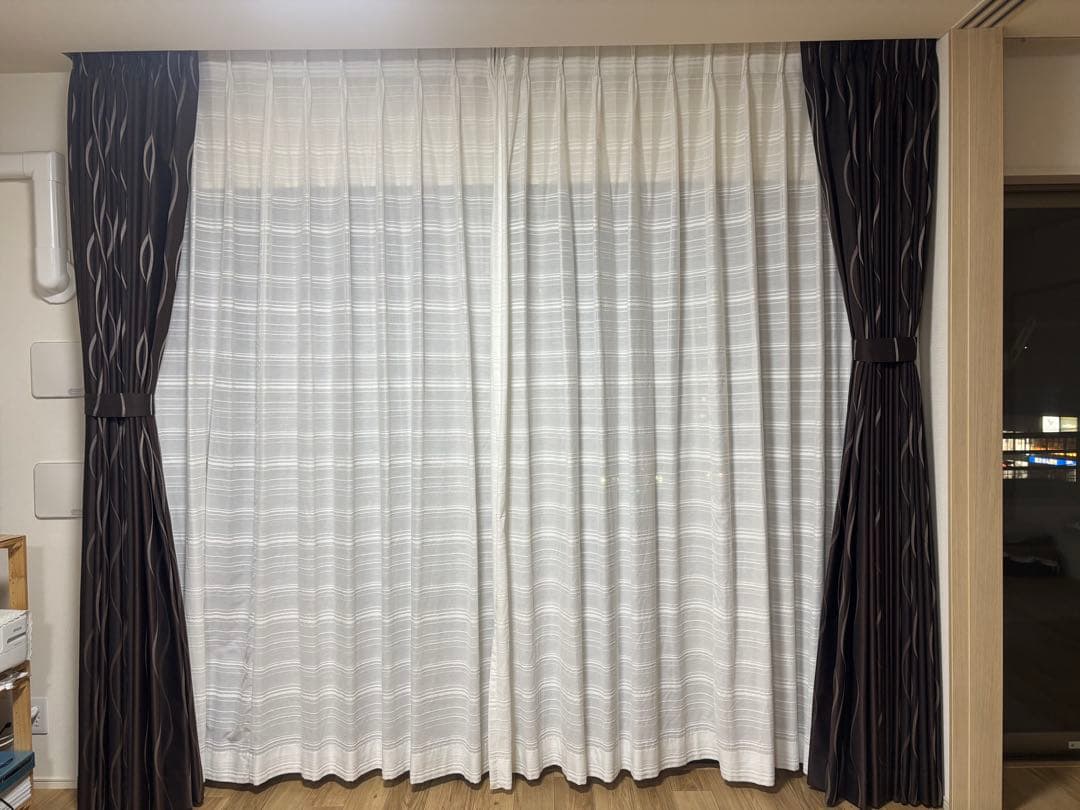 ニトリ　オーダカーテン　243cm 2倍ひだ