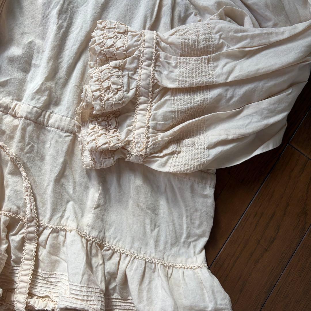 PINK HOUSE ピンクハウス　タックブラウス