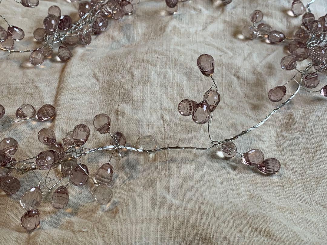 フランス ブロカント ガラスのガーランド アンティーク ヴィンテージ