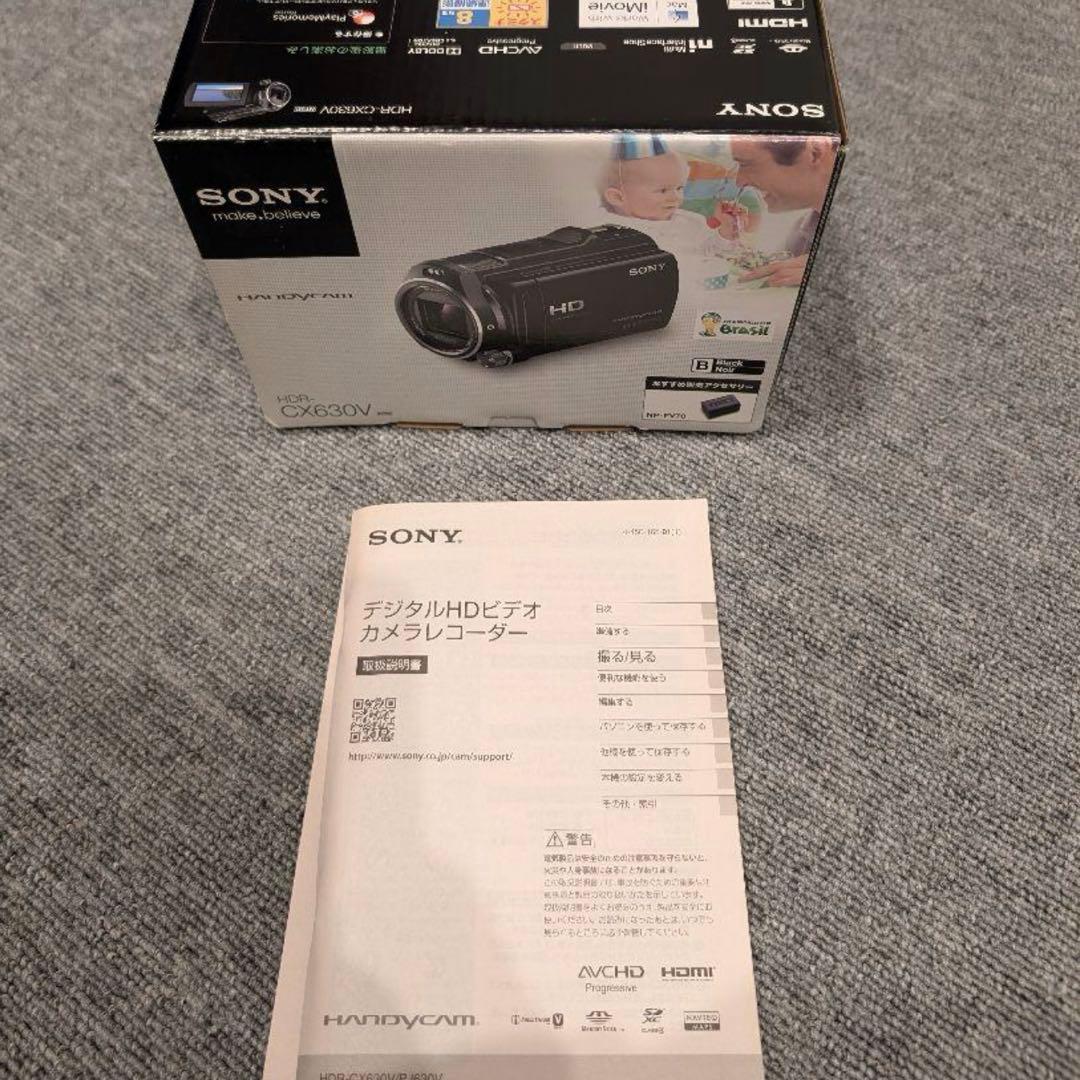 【美品】SONY ハンディカム　HDR-CX630V ブラック