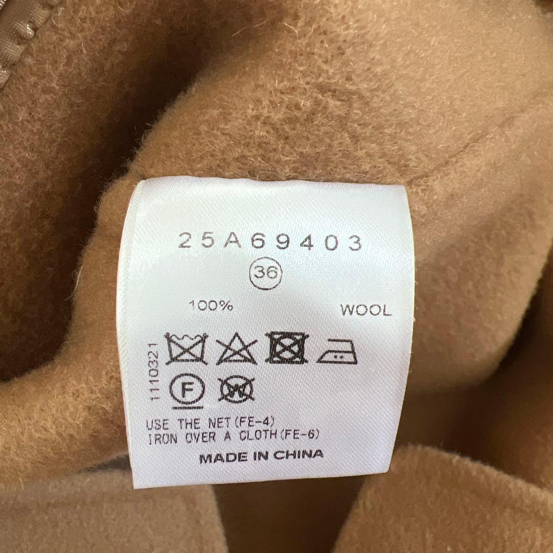 美品　LE CIEL BLEU ダブルフェイスショートコート キャメル　36