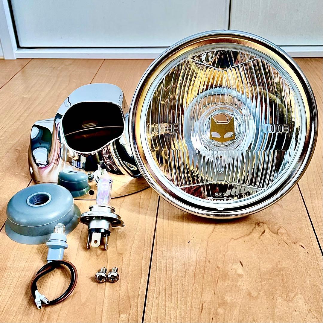 マーシャル 888 デベソ 160φ ヘッドライト CB400F ホーク シビエ