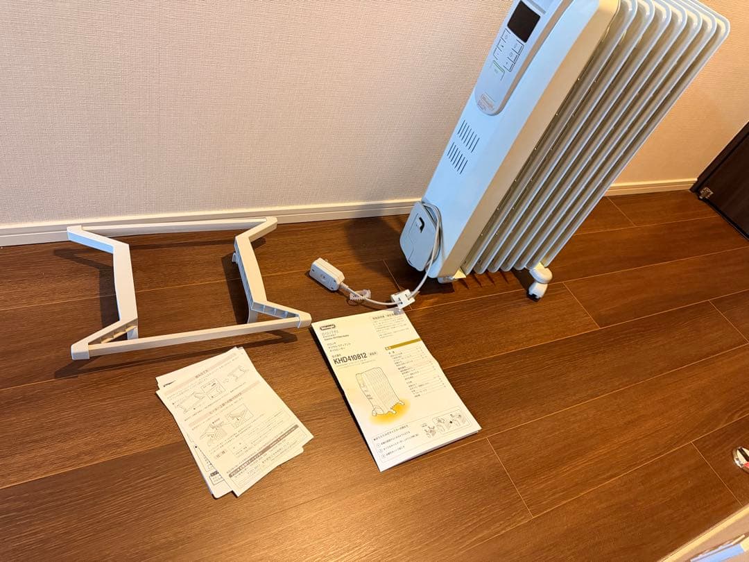 デロンギ オイルヒーター 取扱説明書付き