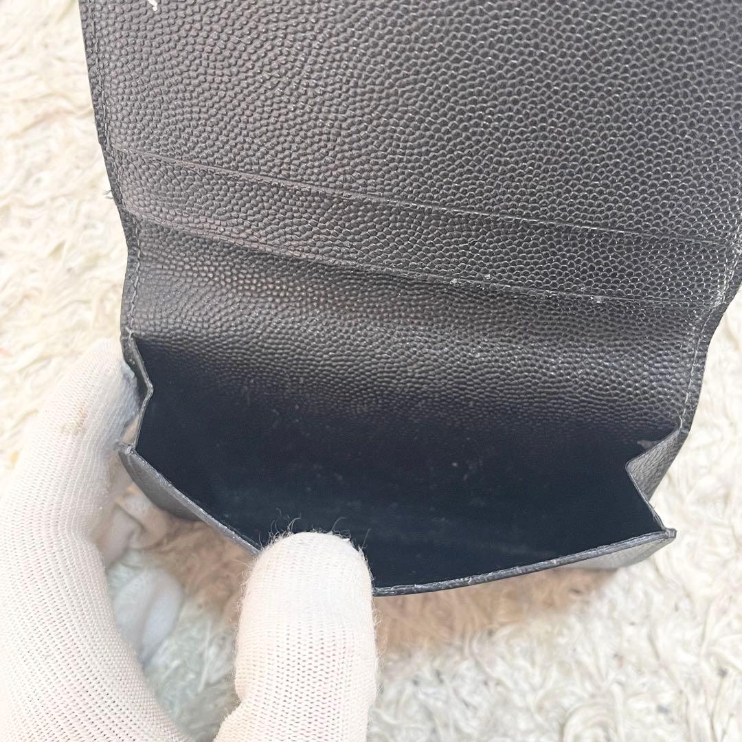 【良品】カルティエ　カードケース　名刺入れ　レザー　シルバー金具　黒