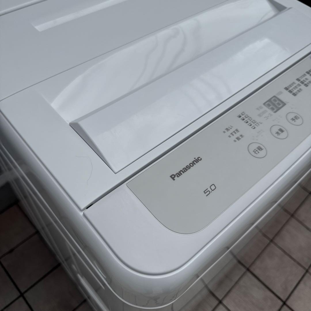美品 Panasonic 2021年 最新現行モデル 洗濯機5kg 風乾燥搭載