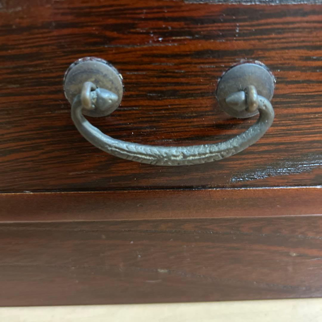 薬箪笥　骨董品　木製チェスト　引き出し16+1個　卓上チェスト　店舗什器