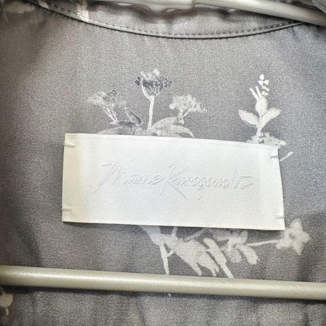 最終値下　19aw Silk Lame Print Sleeves Shirt