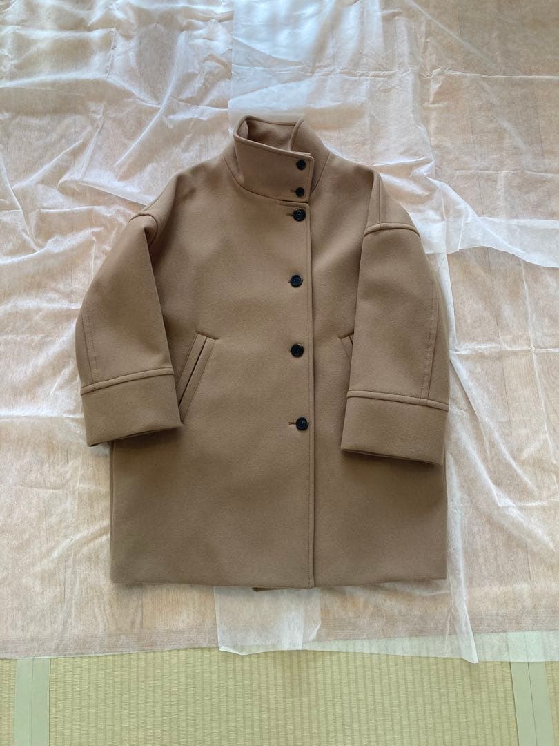 メルトンスタンドポンチョコート