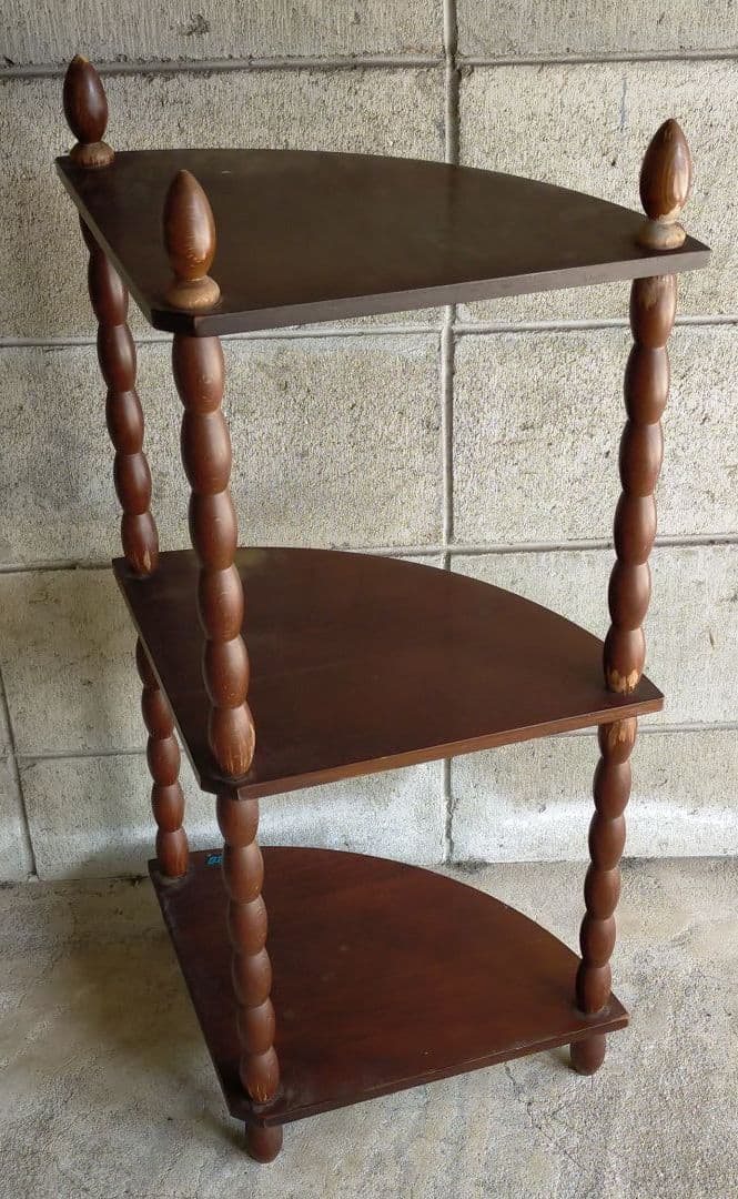 昭和レトロ・ナジコ・棚・飾り棚・コーナラック・古道具・アンティーク