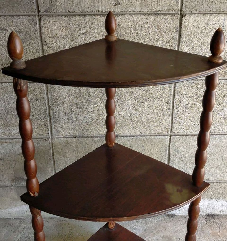 昭和レトロ・ナジコ・棚・飾り棚・コーナラック・古道具・アンティーク