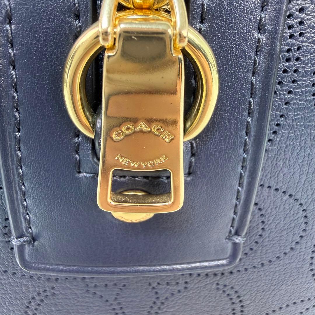 【極美品】COACH 2WAY ミニボストン ショルダーバッグ　レザー