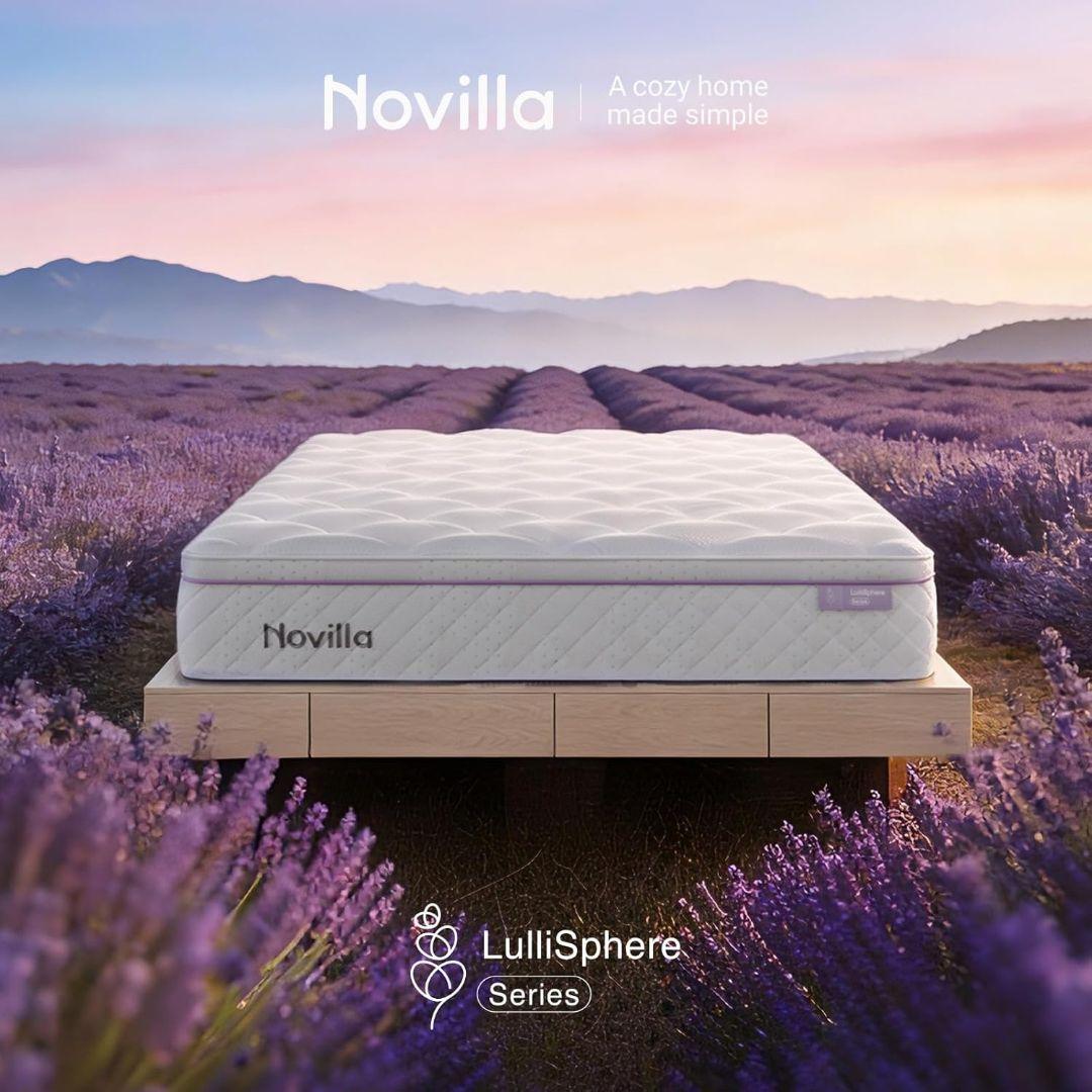 ✨️極厚26cm✨️シングルマットレス 天然ラベンダー生地 硬め180N