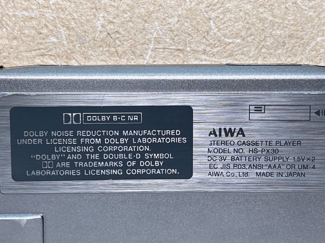 AIWA【HS-PX30】ポータブルカセットプレーヤージャンク