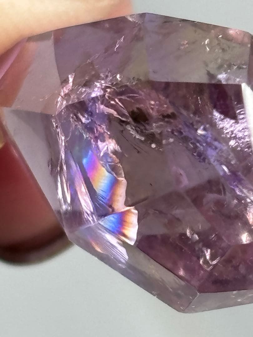 《高発色！濃色！高品質！アメトリン＊虹入りペンデュラム（蝶々チャーム）》