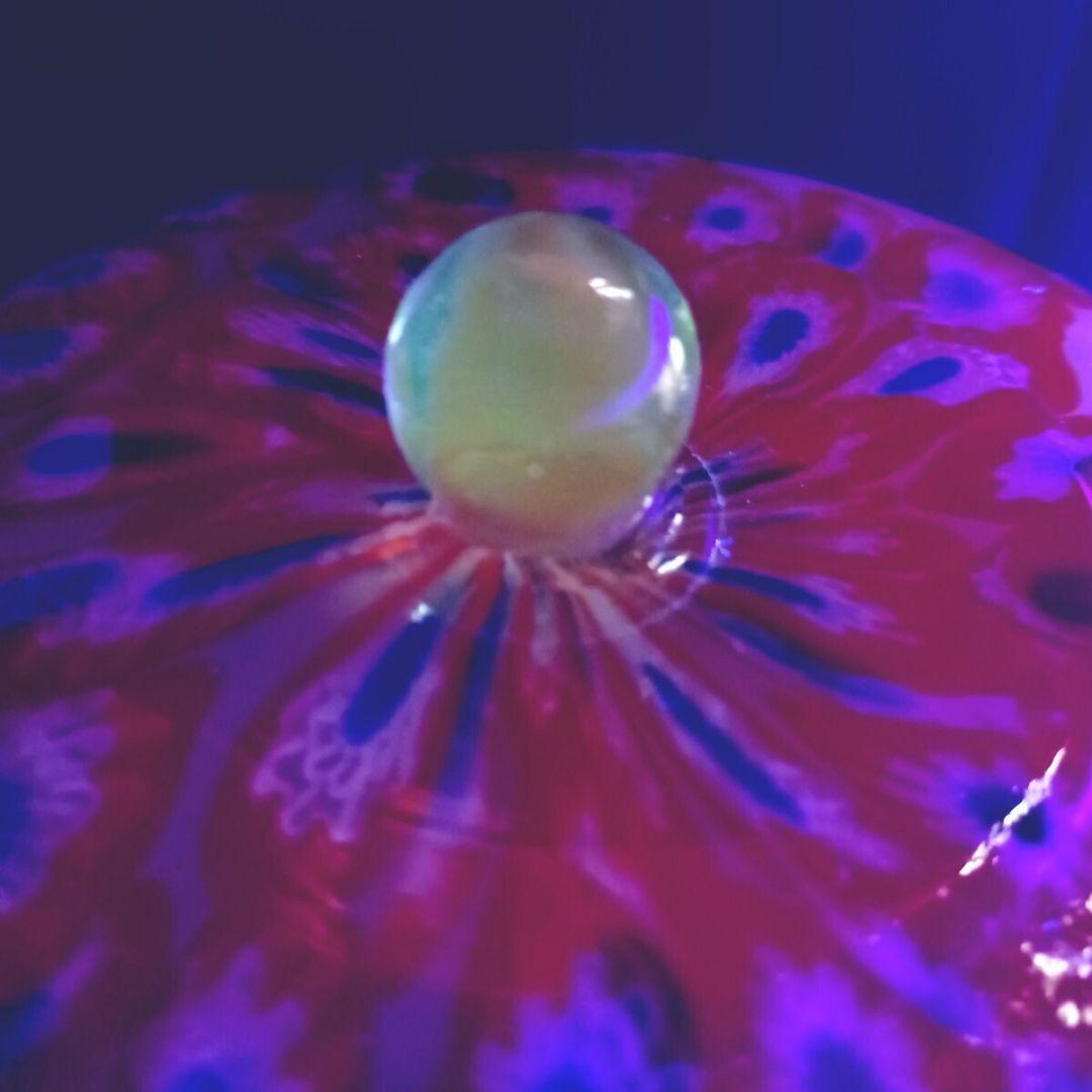 MURANO GLASS 蓋物 オレンジ ミルフィオリ お碗