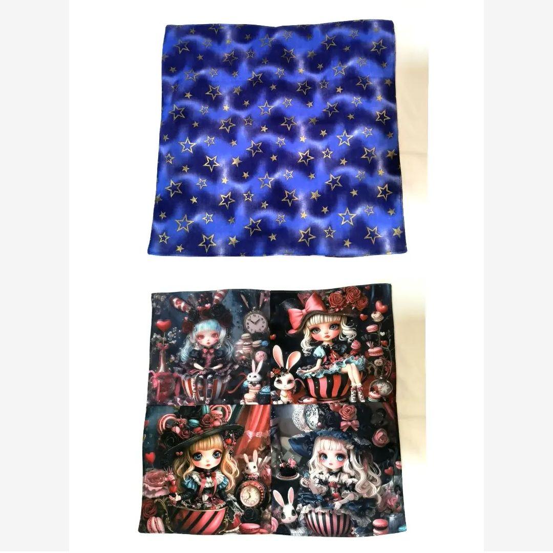 La luna様】ハンドメイドオーダー★女の子★ハンカチ&ポーチ&バッグ　7点