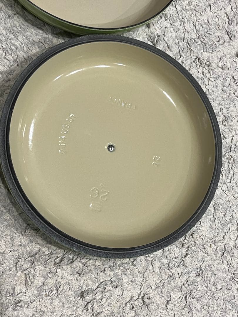 ルクルーゼ 26cm ビュッフェキャセロール グリーン 両手鍋