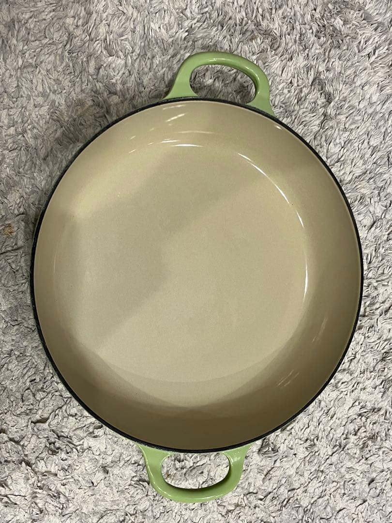 ルクルーゼ 26cm ビュッフェキャセロール グリーン 両手鍋