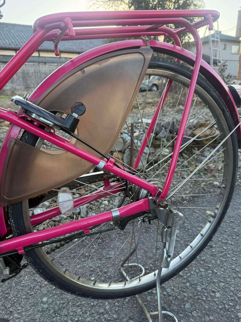 電動アシスト自転車 シティタイプ ピンク