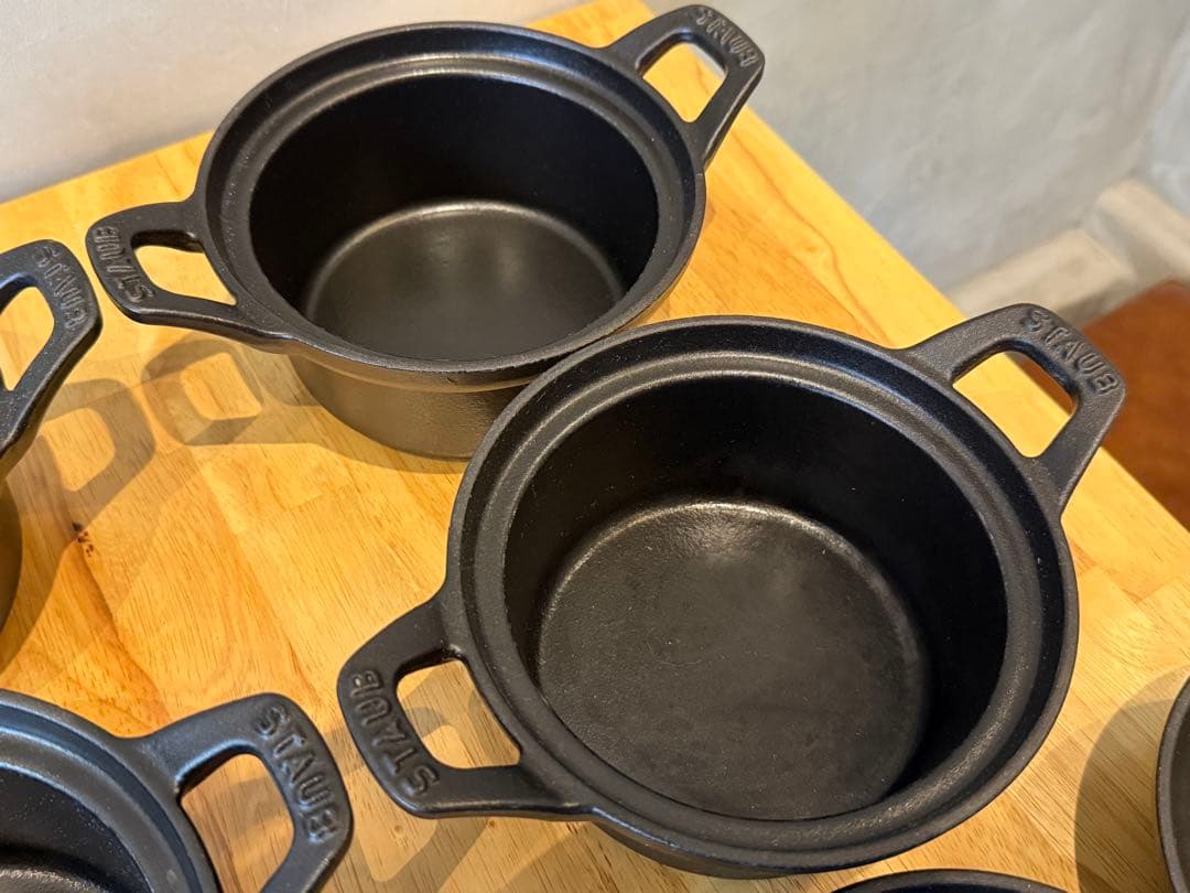 STAUB ヴィンテージ　ラウンド12cm 4個セット