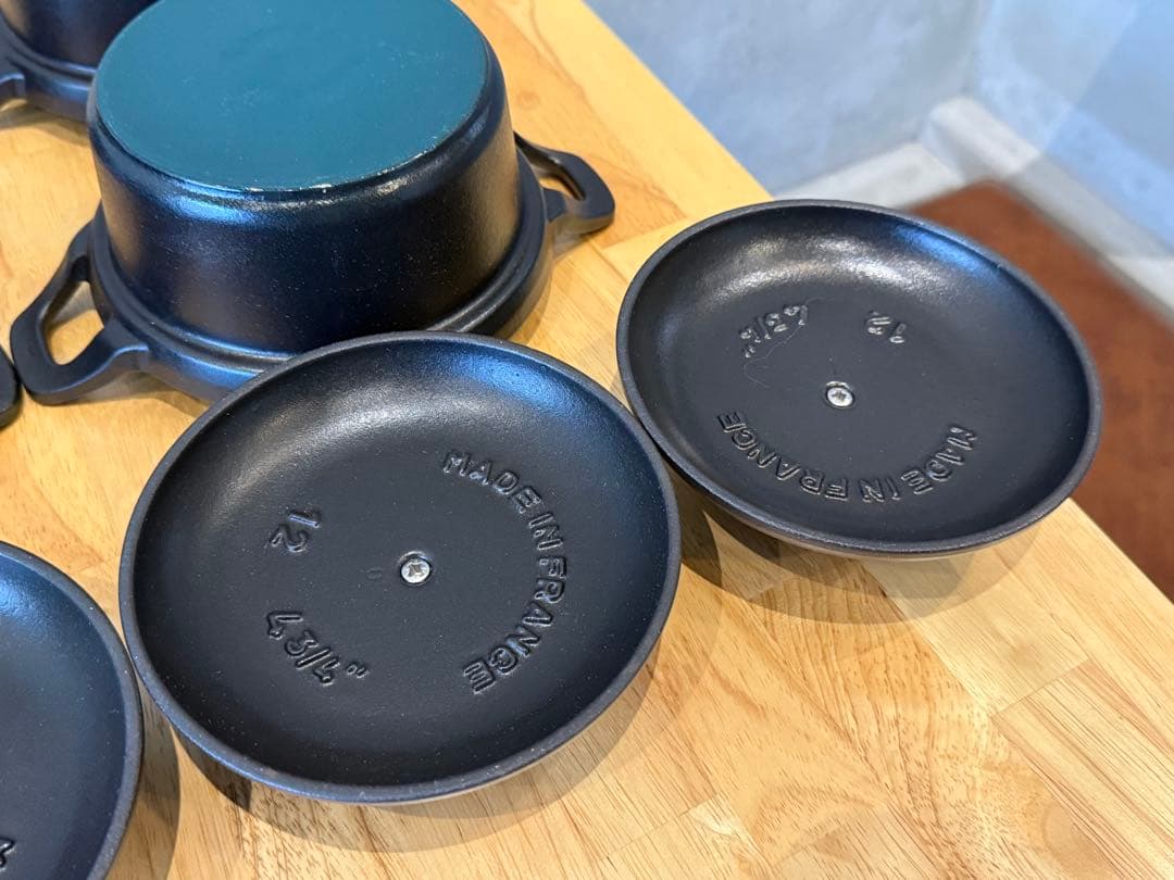 STAUB ヴィンテージ　ラウンド12cm 4個セット