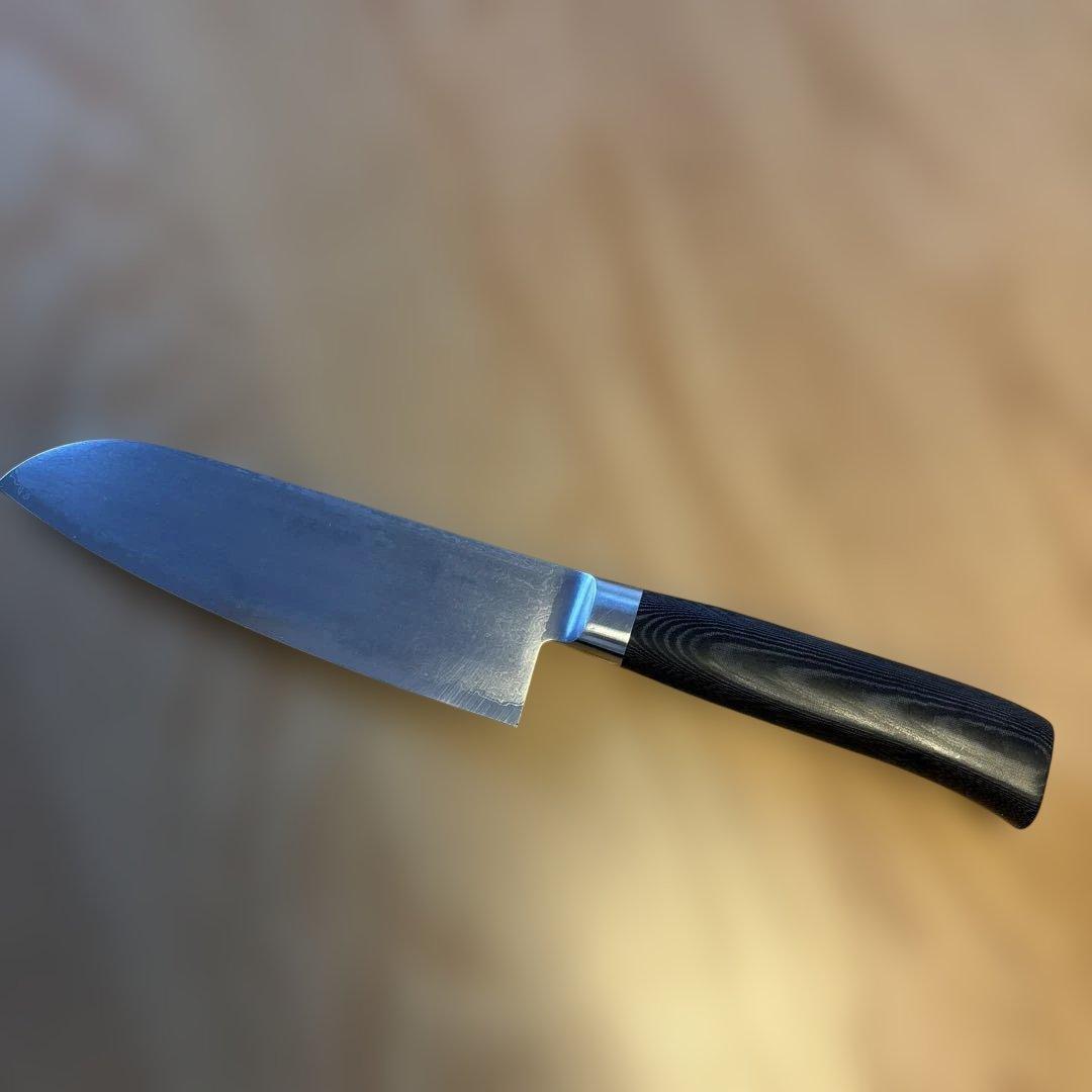 片岡製作所　ダマスカス　三徳包丁