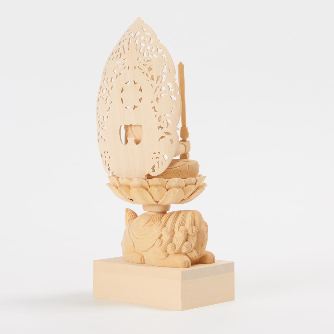 桧　２.５寸　文殊菩薩　仏像＃０５３