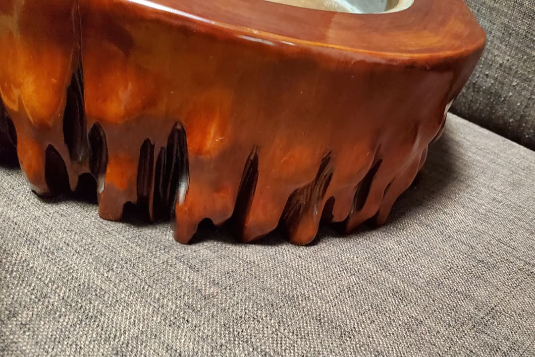 火鉢 灰皿 木根 インテリアに