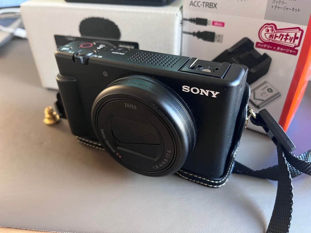 SONY VLOGCAM ZV-1M2 保証 純正予備電池&充電器