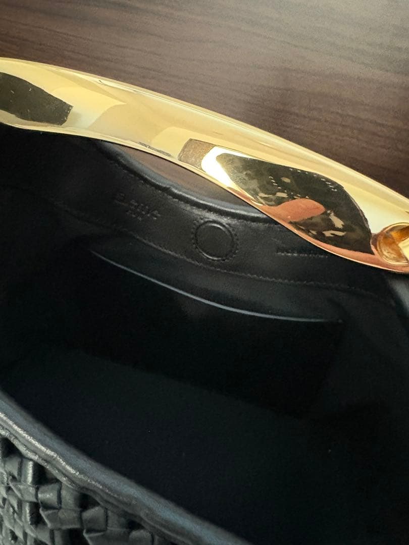 【ELLEME/エレメ】Woven Leather バッグ（BLACK）