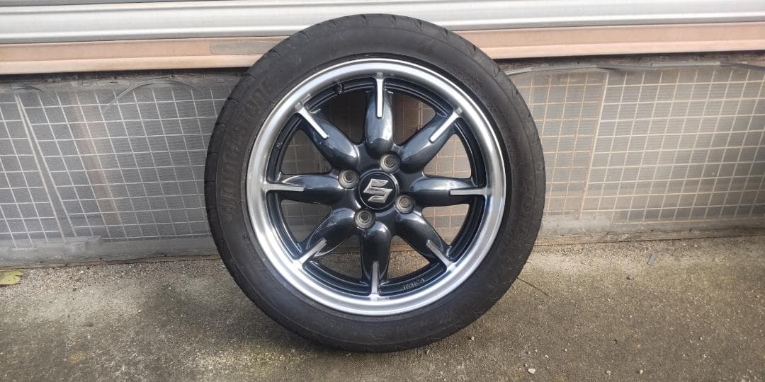 p*l様 ポテンザRE04アドレナリンとアルトターボＲＳ純正ＥＮＫＥＩ製ホイール