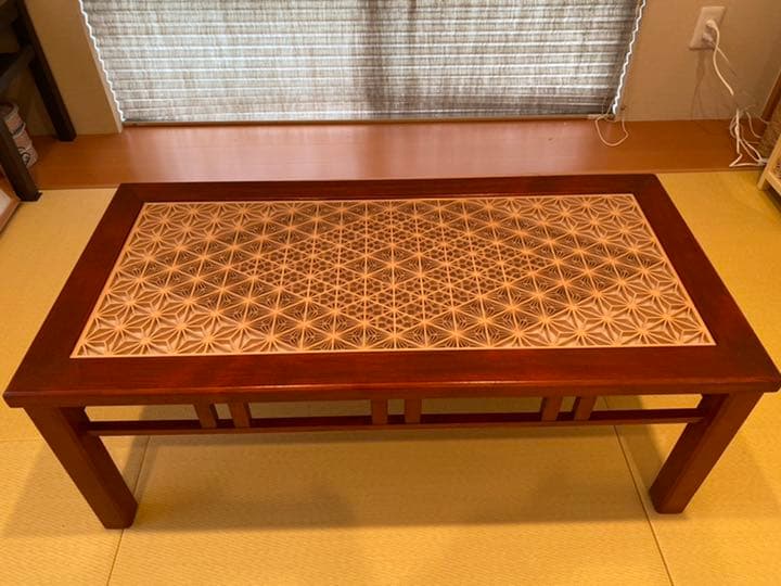 組子　組子細工　伝統工芸品　座卓　テーブル
