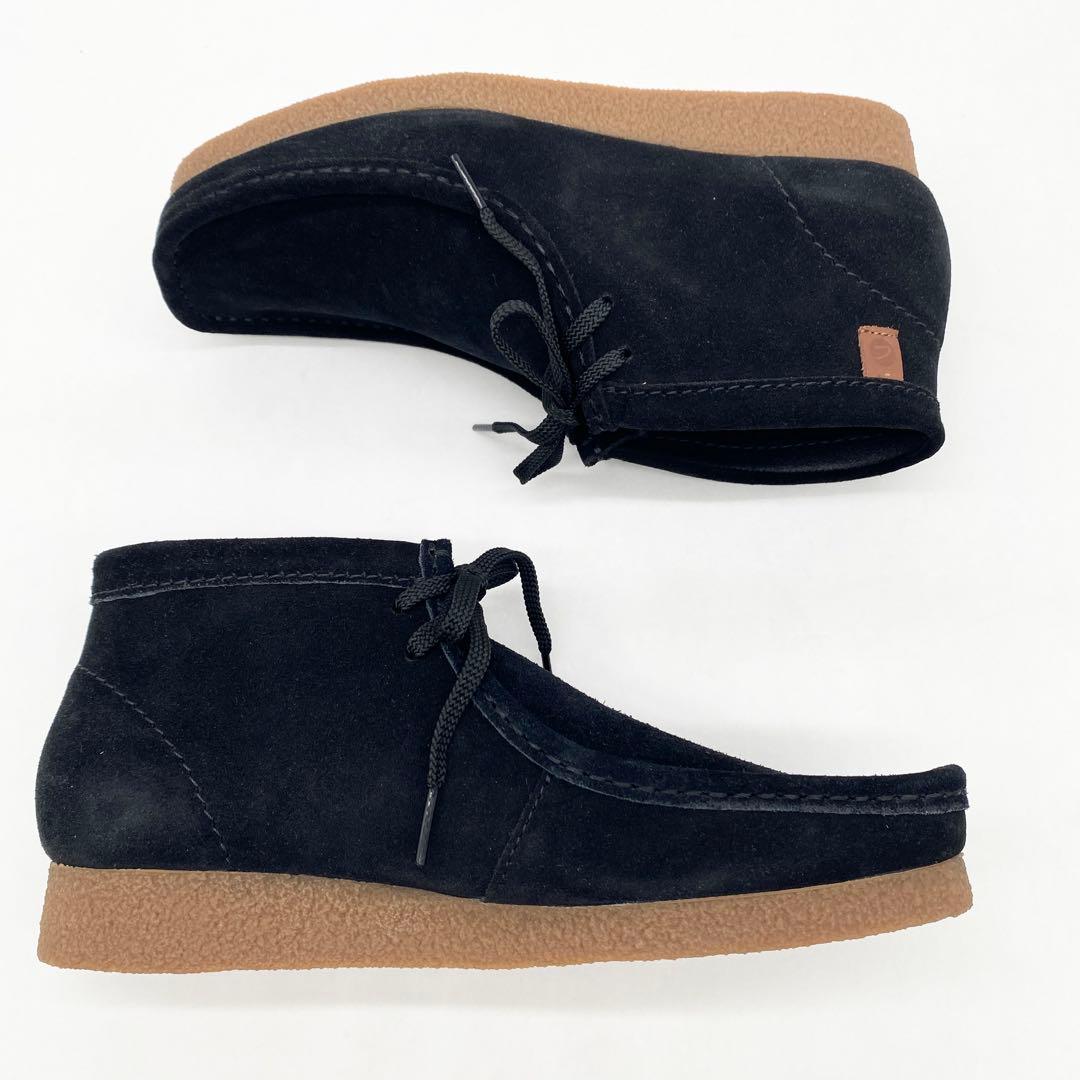 A17849 未使用 クラークス Shacre Boot ワラビー 黒 UK8