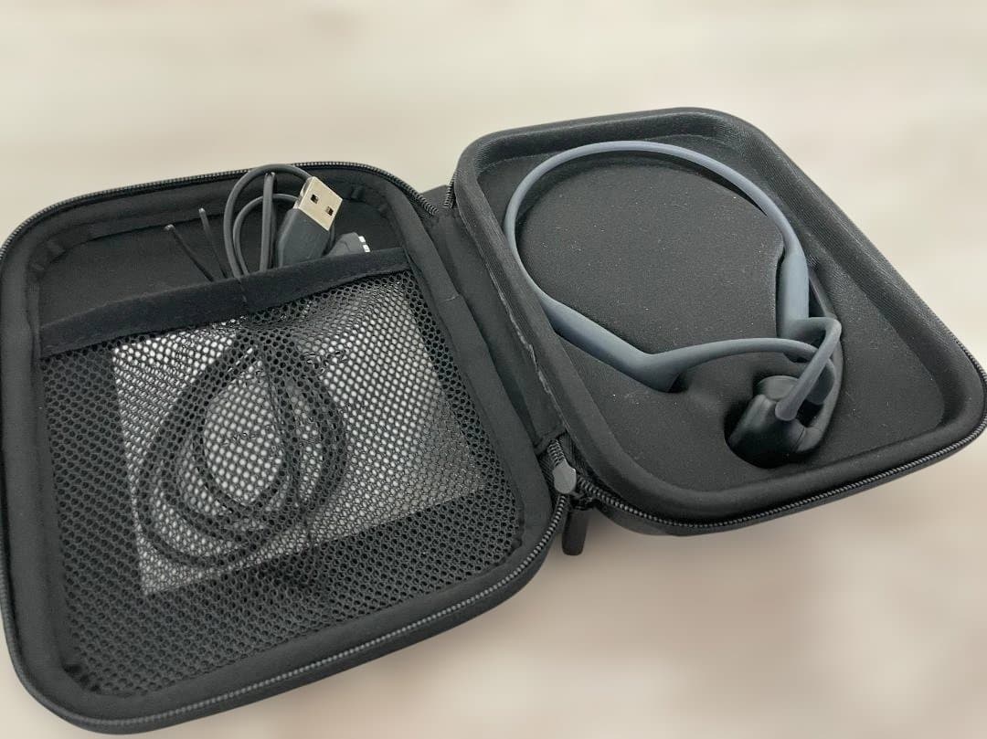 【美品】Shokz OpenComm マイク付 骨伝導 室内のみ使用 テレワーク