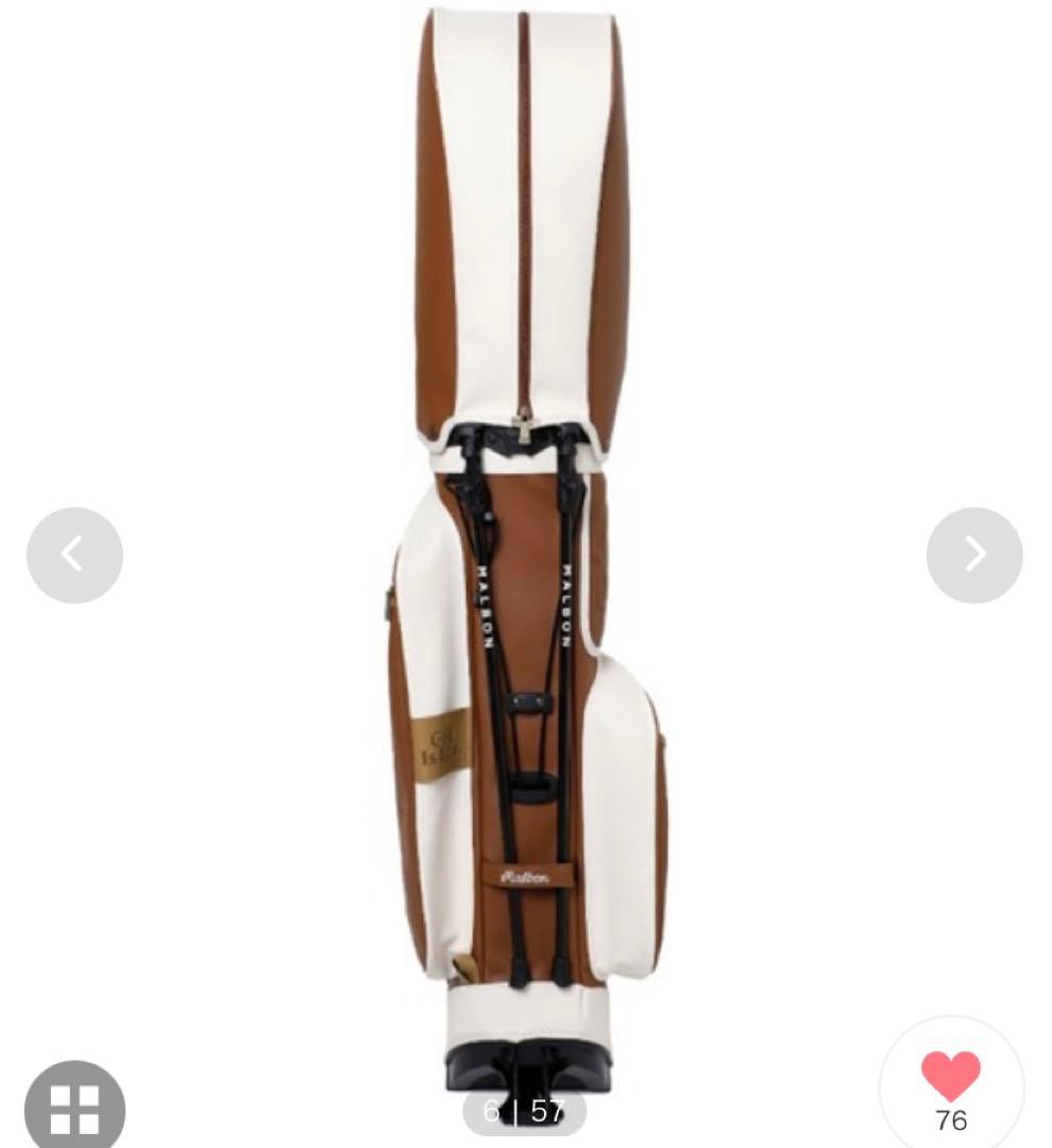 マルボンゴルフ　Mバケット　クラシックスタンドバッグ　8.5インチ　ブラウン