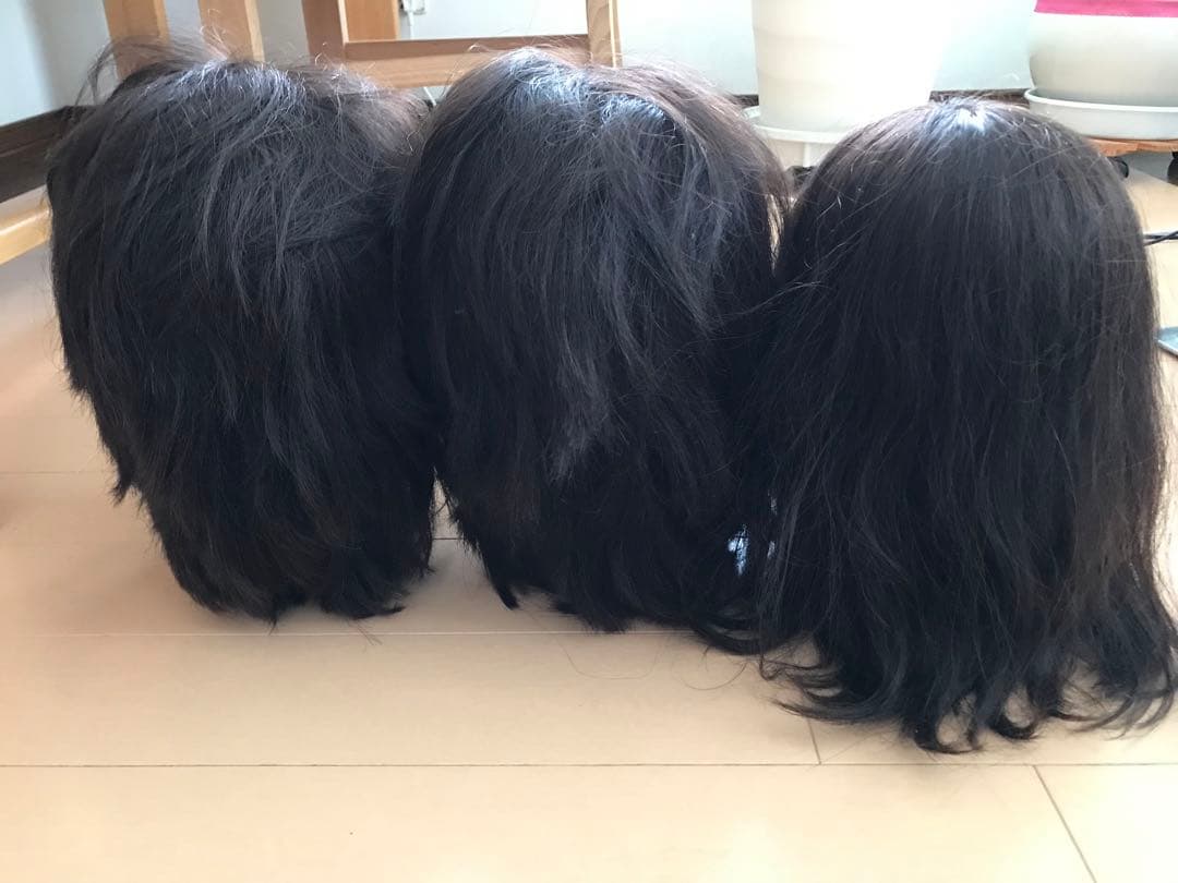 美容師 国家試験用 練習用ウィッグ3体セット
