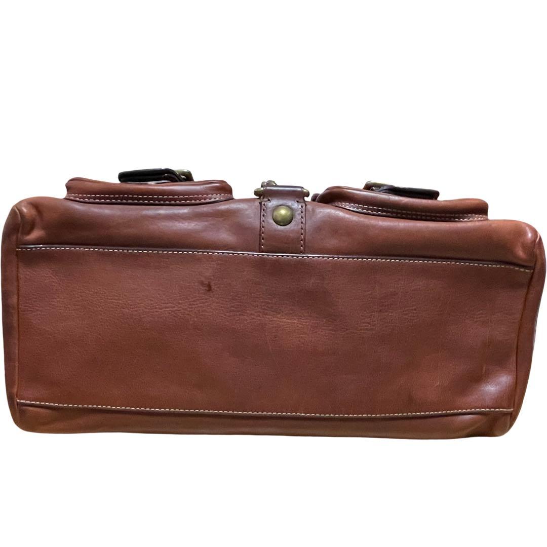 バッグ 65th Coach Flap Legacy Satchel Bag Brown