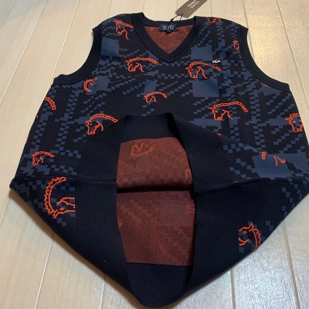 新品■30,800円【パーリーゲイツ 】6/LL メンズ　ベスト　ゴルフウェア