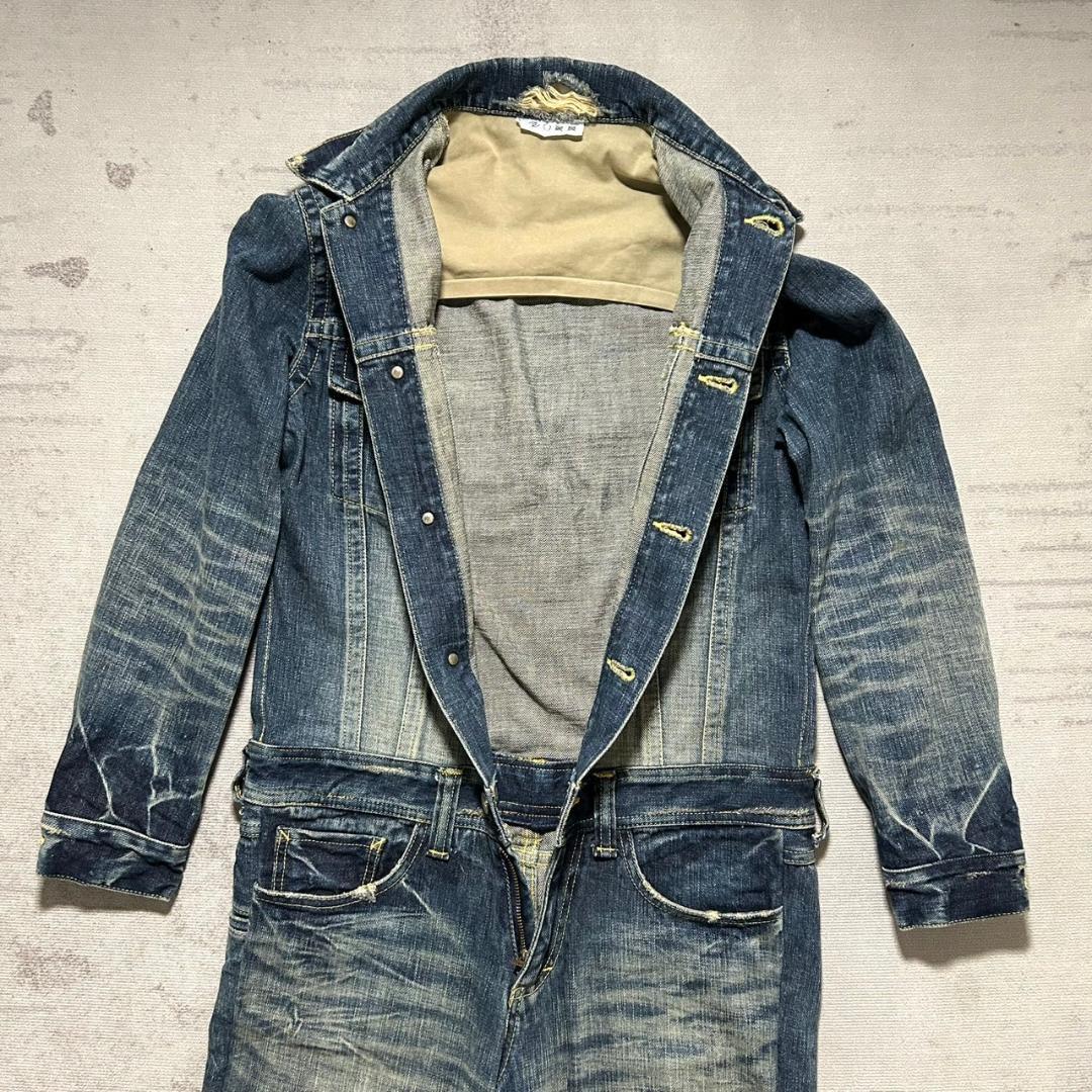 超美品 junhashimoto 入手困難 デニム つなぎ S程度