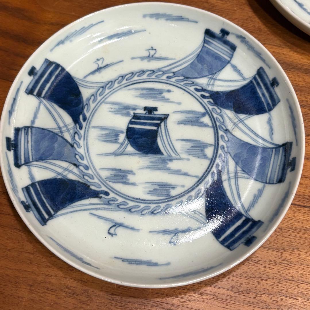 江戸時代　古伊万里　染め付　皿