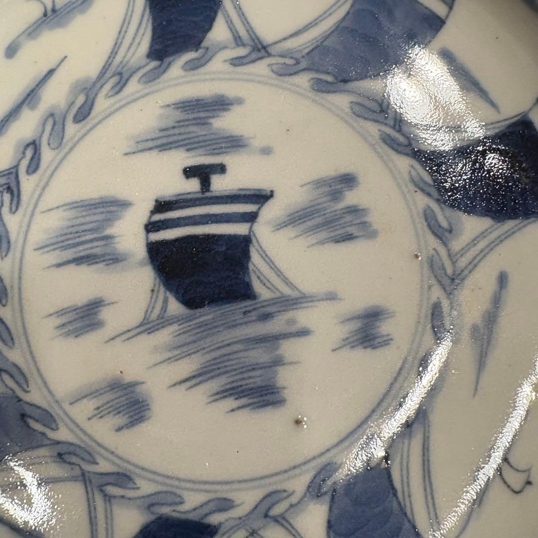 江戸時代　古伊万里　染め付　皿