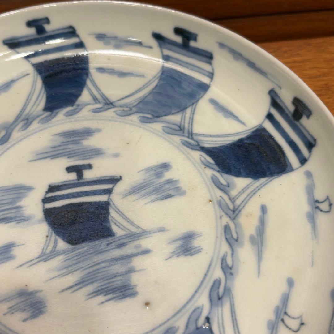 江戸時代　古伊万里　染め付　皿