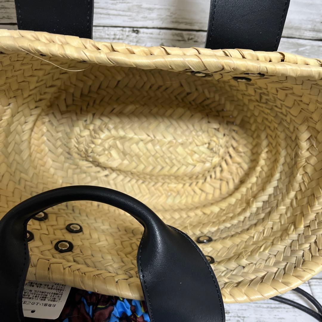 なつび　新品　ランバンオンブルー　 かごバッグ 巾着型　定価26400円