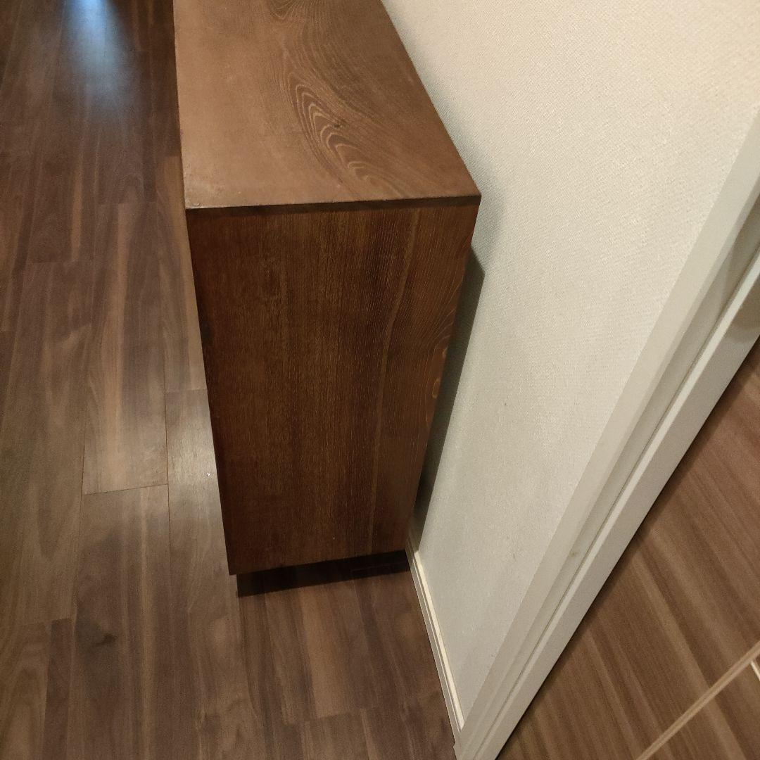 木製ガラス扉収納キャビネット